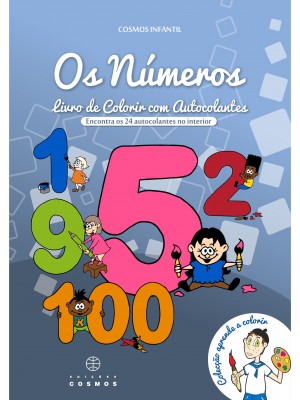 N.º 6 - Os Números - Livro de colorir com autocolantes
